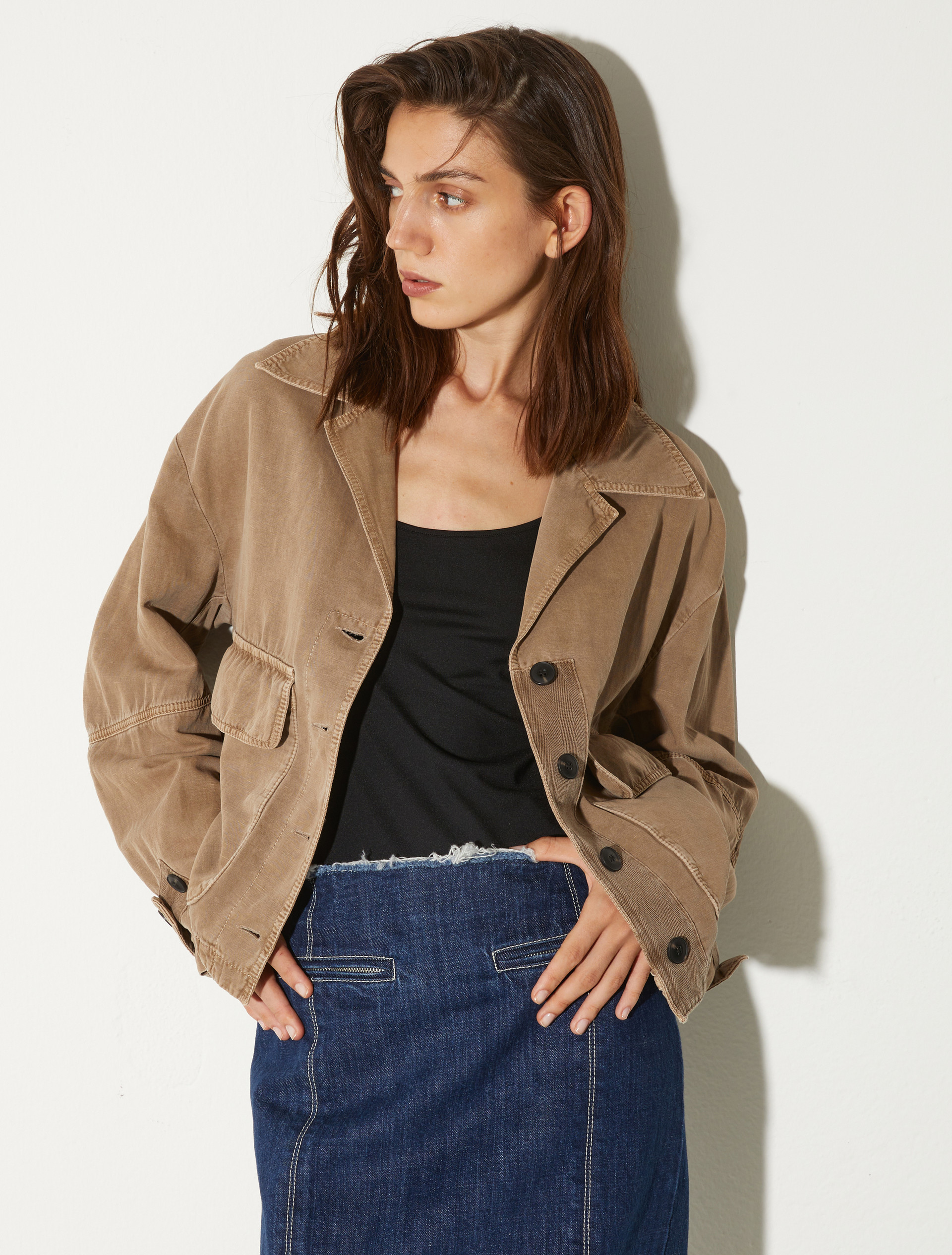 Oversized workwear jacket - COCOA - MAX&Co.
