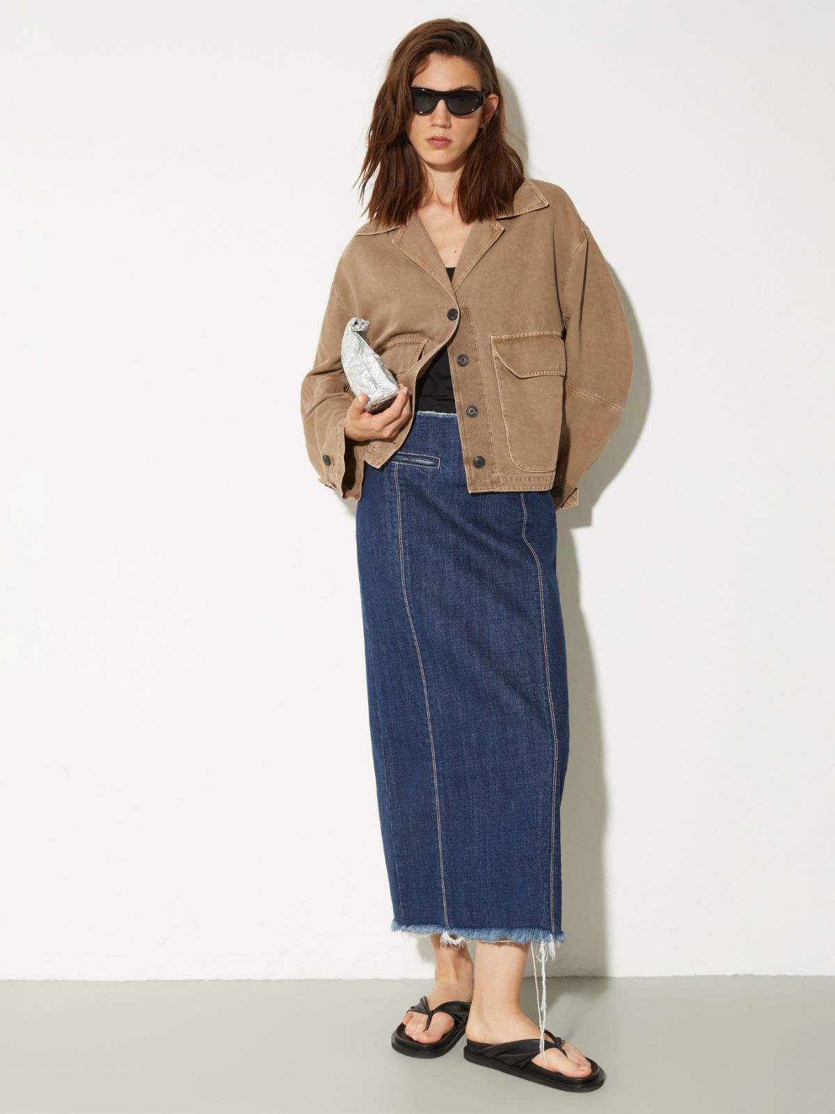 Oversized workwear jacket - COCOA - MAX&Co. - 4