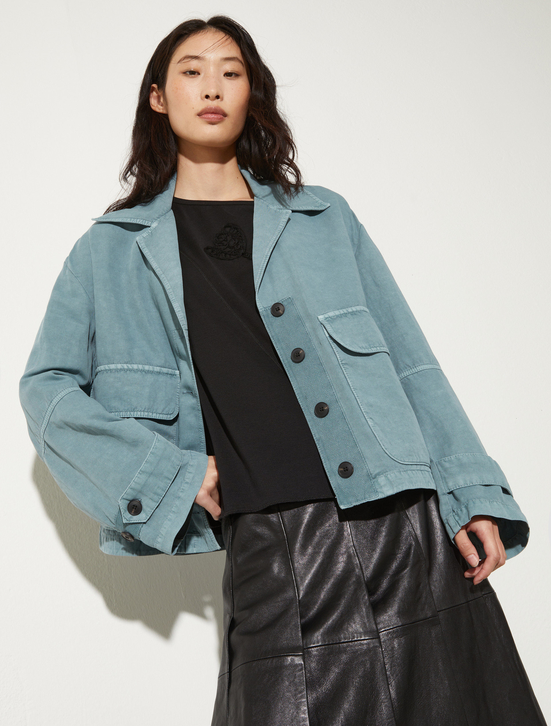 [ブーケ]  ツイル ワークウェア ジャケット - QUARTZ - MAX&Co. - 4