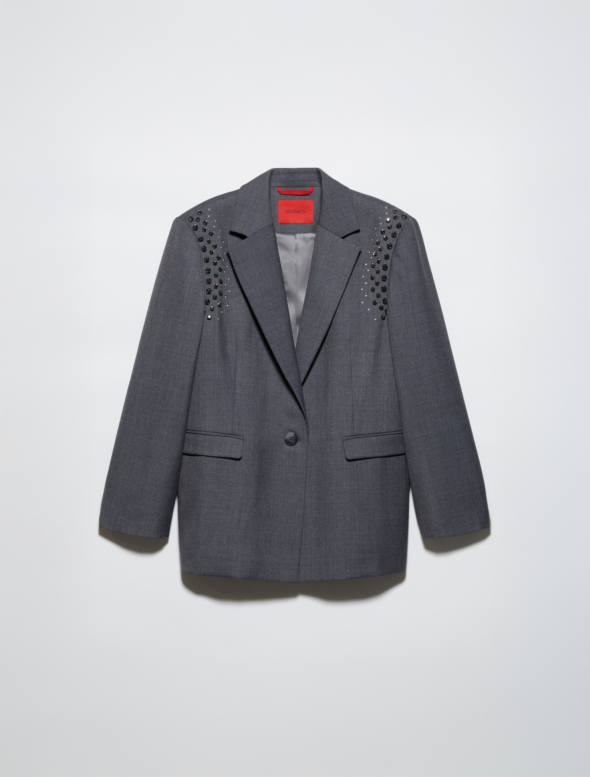 Rhinestone grisaille blazer - GREY - MAX&Co. - 5