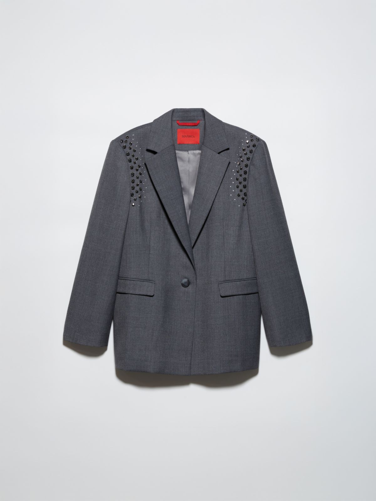 Rhinestone grisaille blazer - GREY - MAX&Co. - 5
