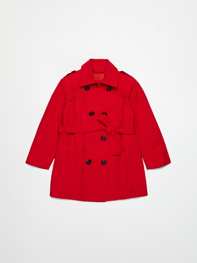 Gabardina técnica de algodón KID - RED - MAX&Co.