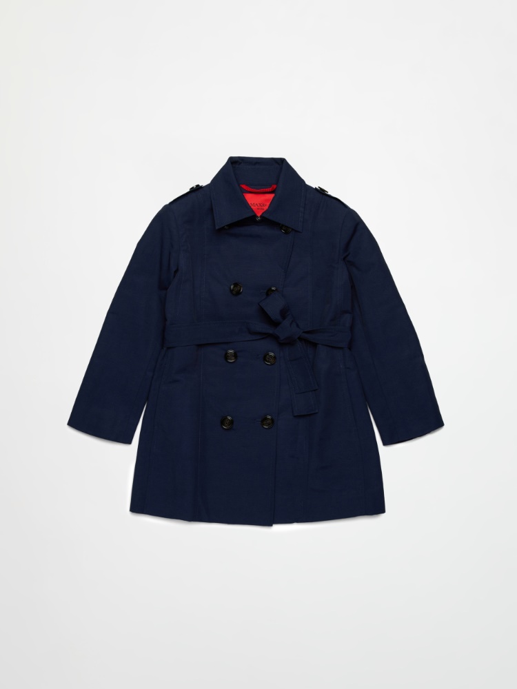 Gabardina técnica de algodón KID - MIDNIGHTBLUE - MAX&Co.
