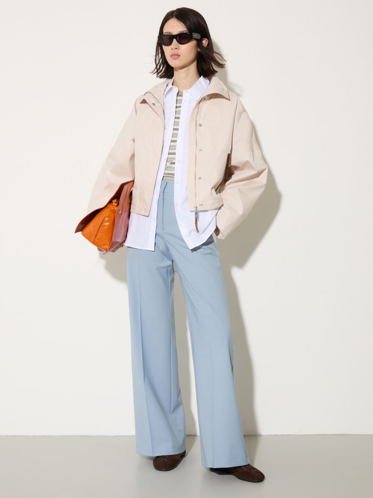 Water-repellent gabardine jacket - MOTHER-OF-PEARL - MAX&Co. - 4