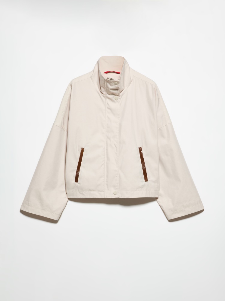 Water-repellent gabardine jacket - MOTHER-OF-PEARL - MAX&Co.