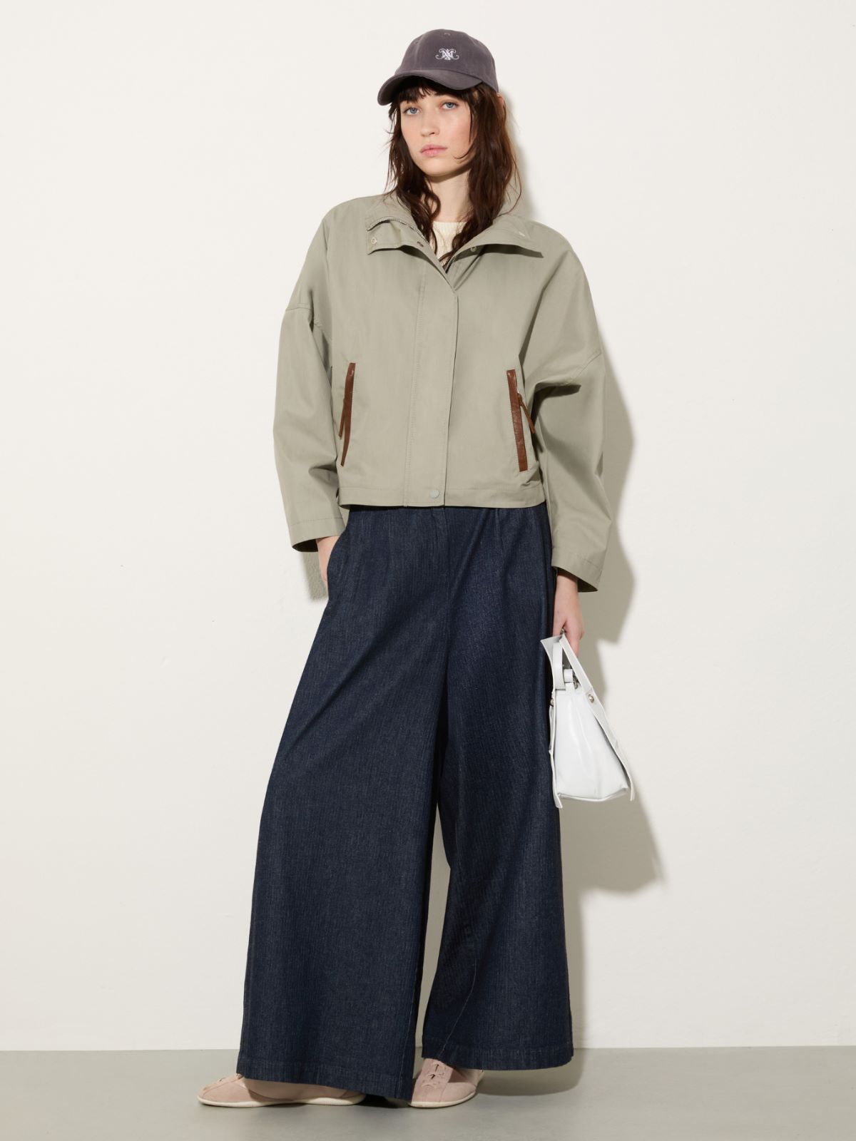 Water-repellent gabardine jacket - SAGE - MAX&Co. - 4