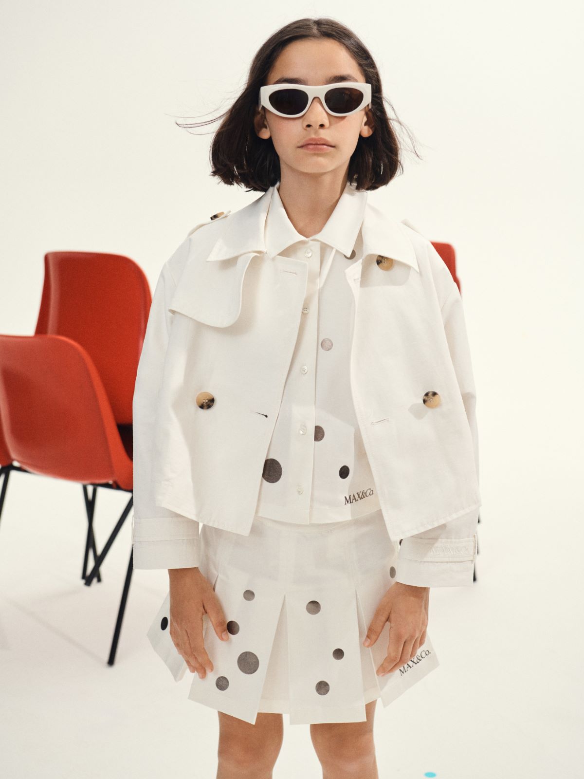 Americana cruzada con logo KID - WHITE - MAX&Co. - 4