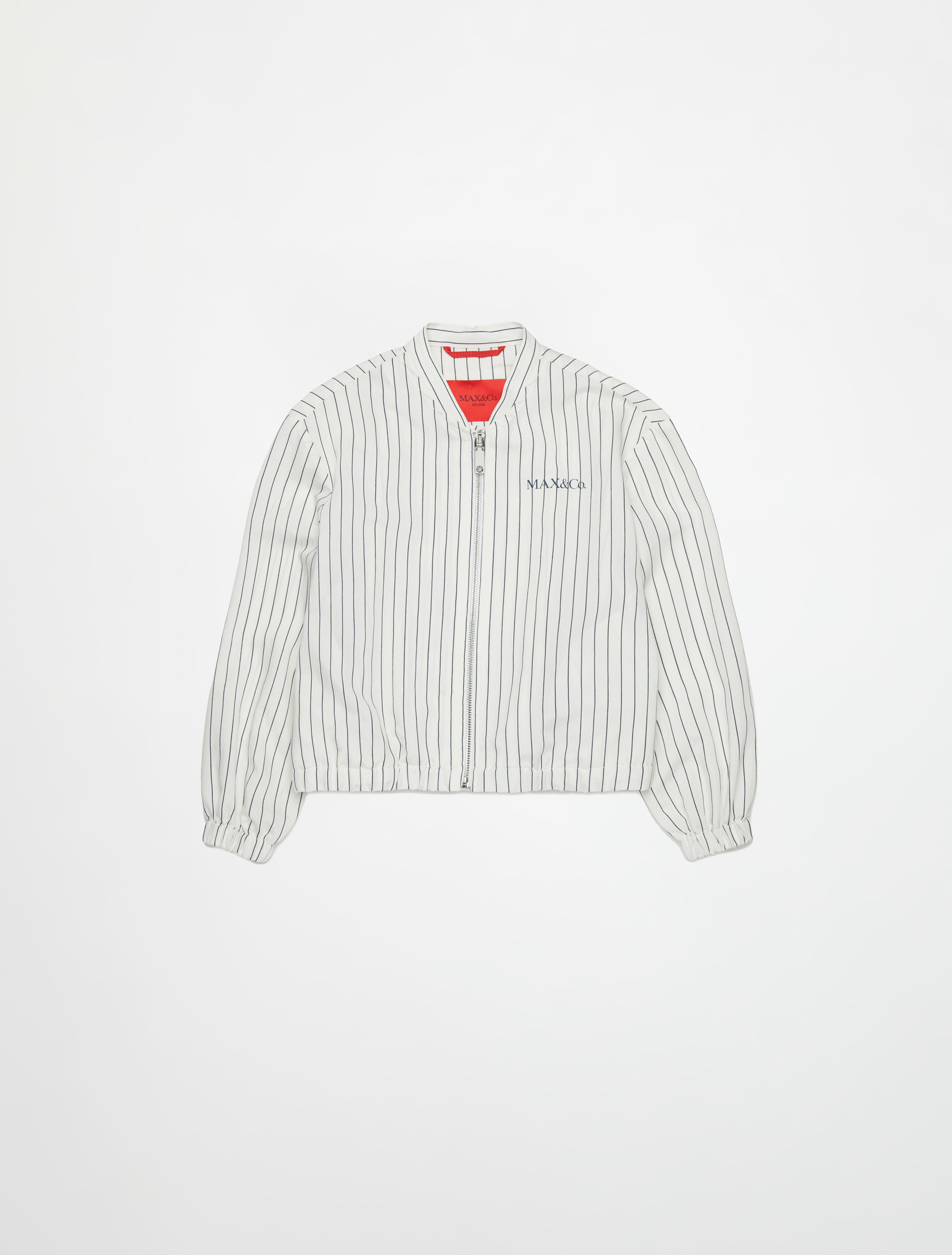Chaqueta bomber a rayas con logo KID - WHITE - MAX&Co. - 3