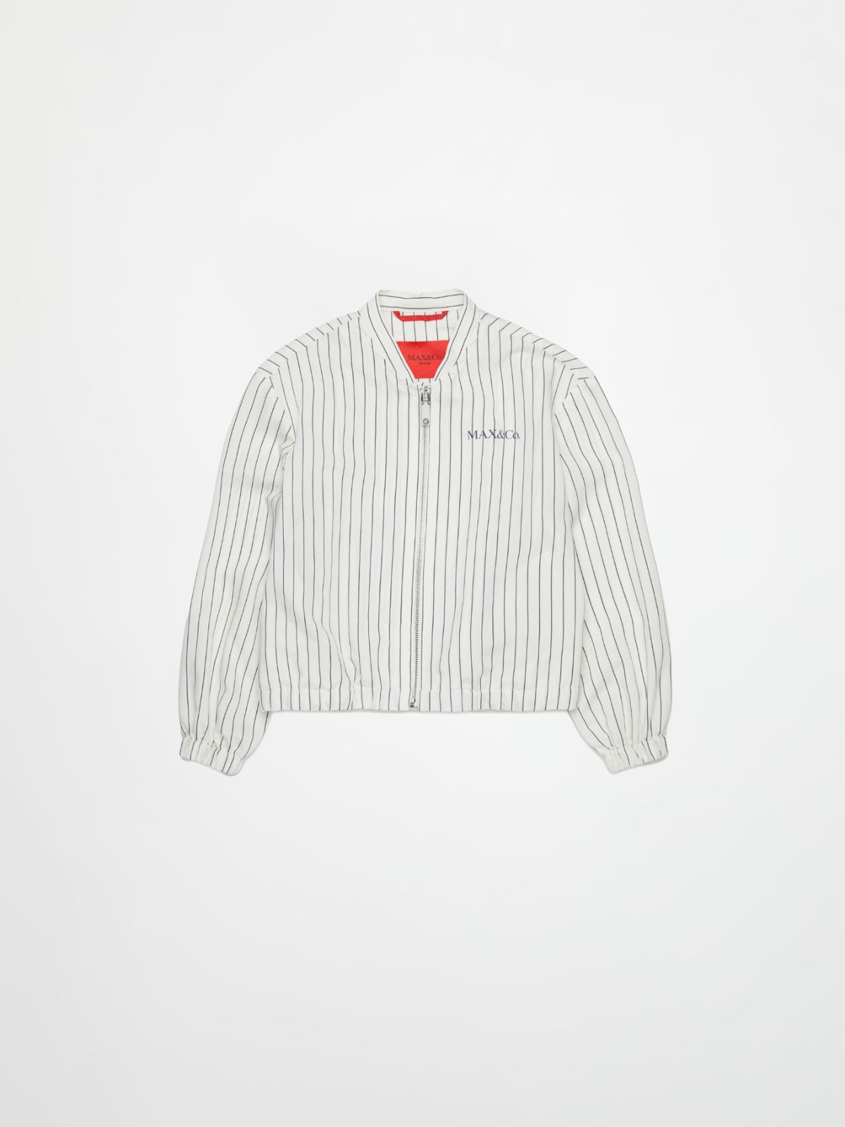 Chaqueta bomber a rayas con logo KID - WHITE - MAX&Co. - 3