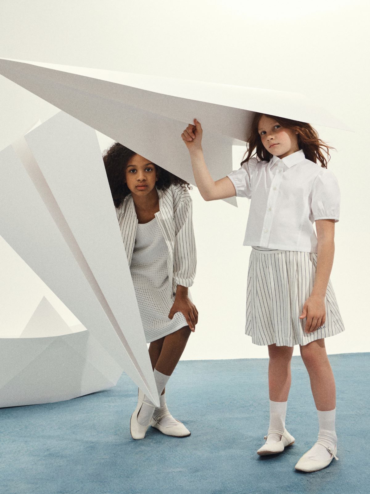 Chaqueta bomber a rayas con logo KID - WHITE - MAX&Co. - 4