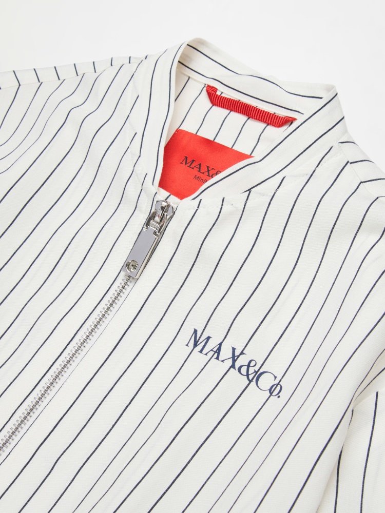 Chaqueta bomber a rayas con logo KID - MAX&Co. - 3