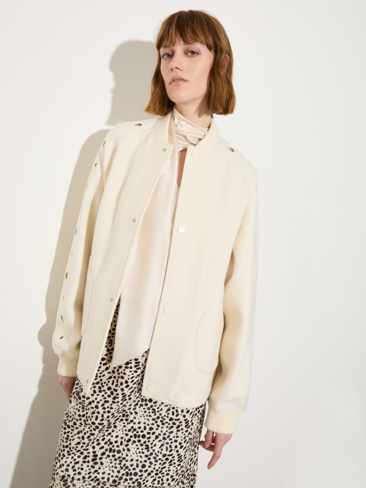 Double-woven wool bomber jacket - MAX&Co.