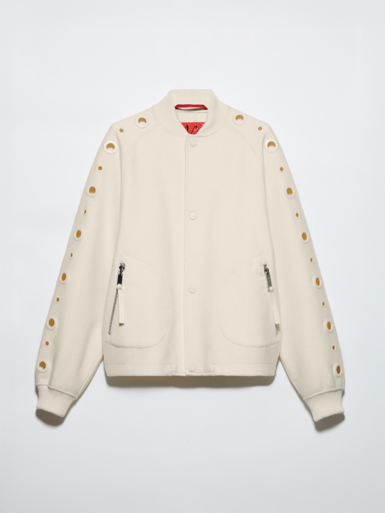 Double-woven wool bomber jacket - ICE - MAX&Co.