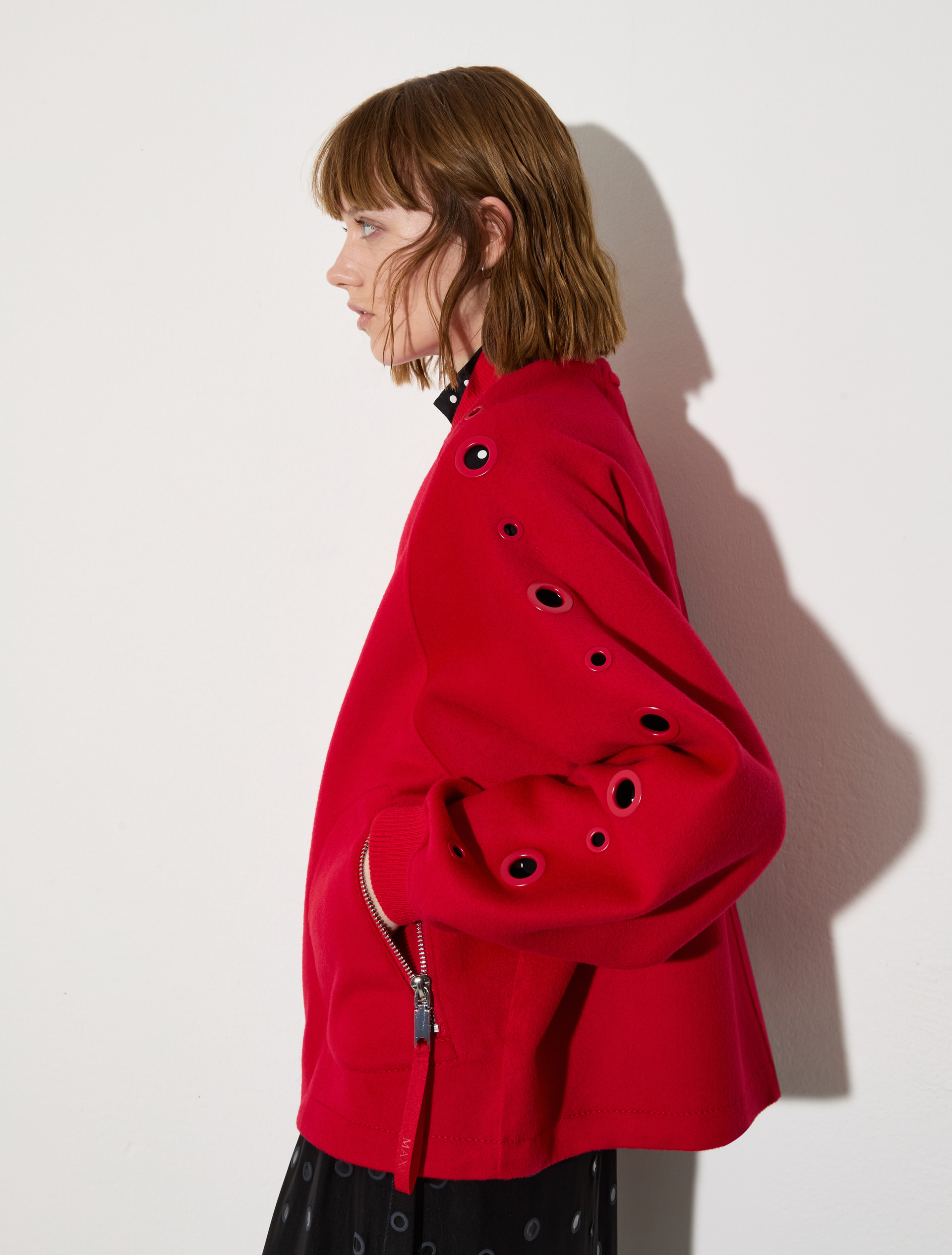 Bomber in lana con occhielli - ROSSO - MAX&Co. - 3