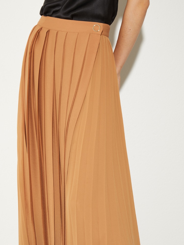 Pleated georgette maxi skirt - MAX&Co. - 3