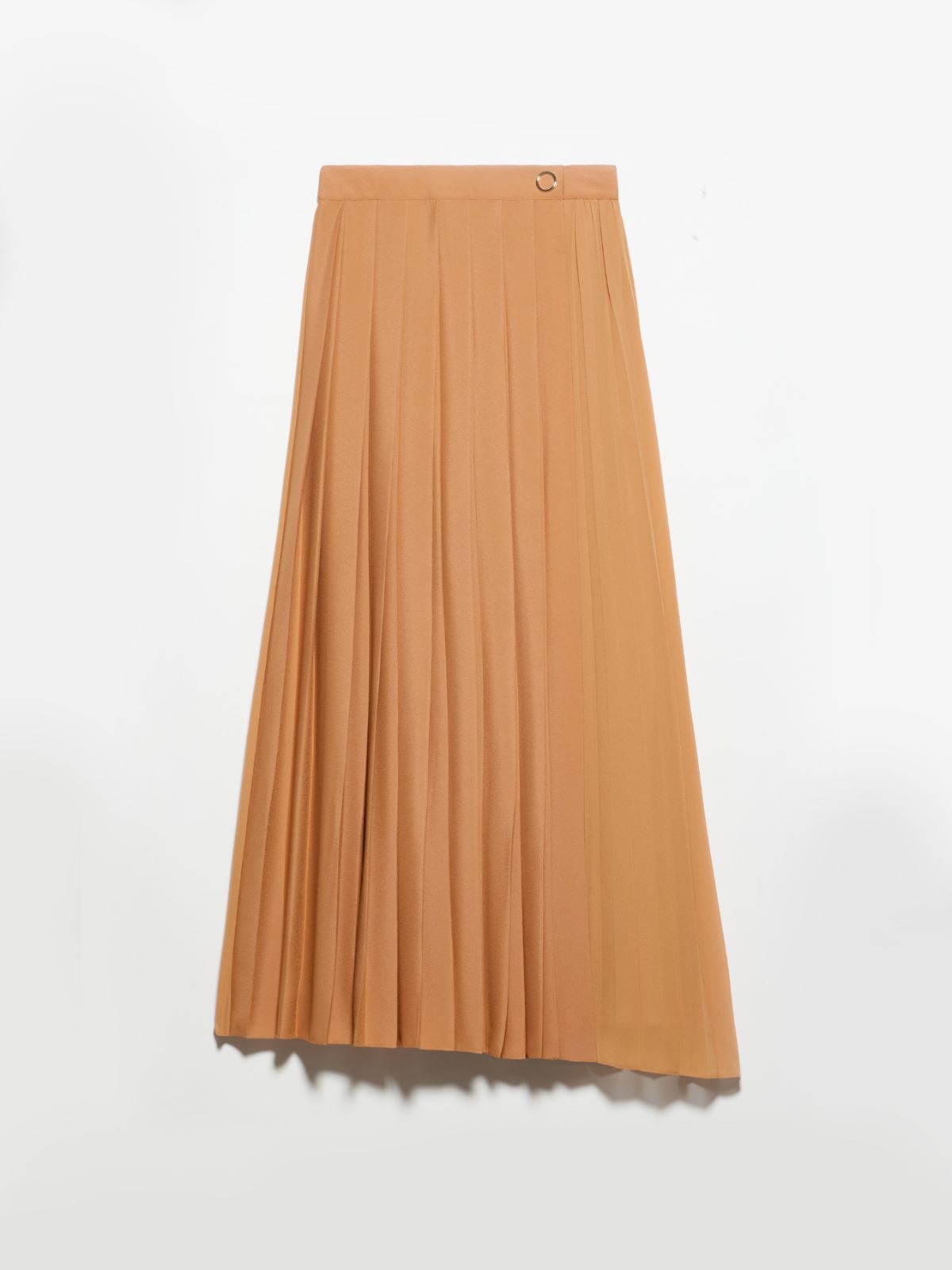 Pleated georgette maxi skirt, amber | MAX&Co. Pleated georgette maxi skirt - AMBER - MAX&Co. - 5