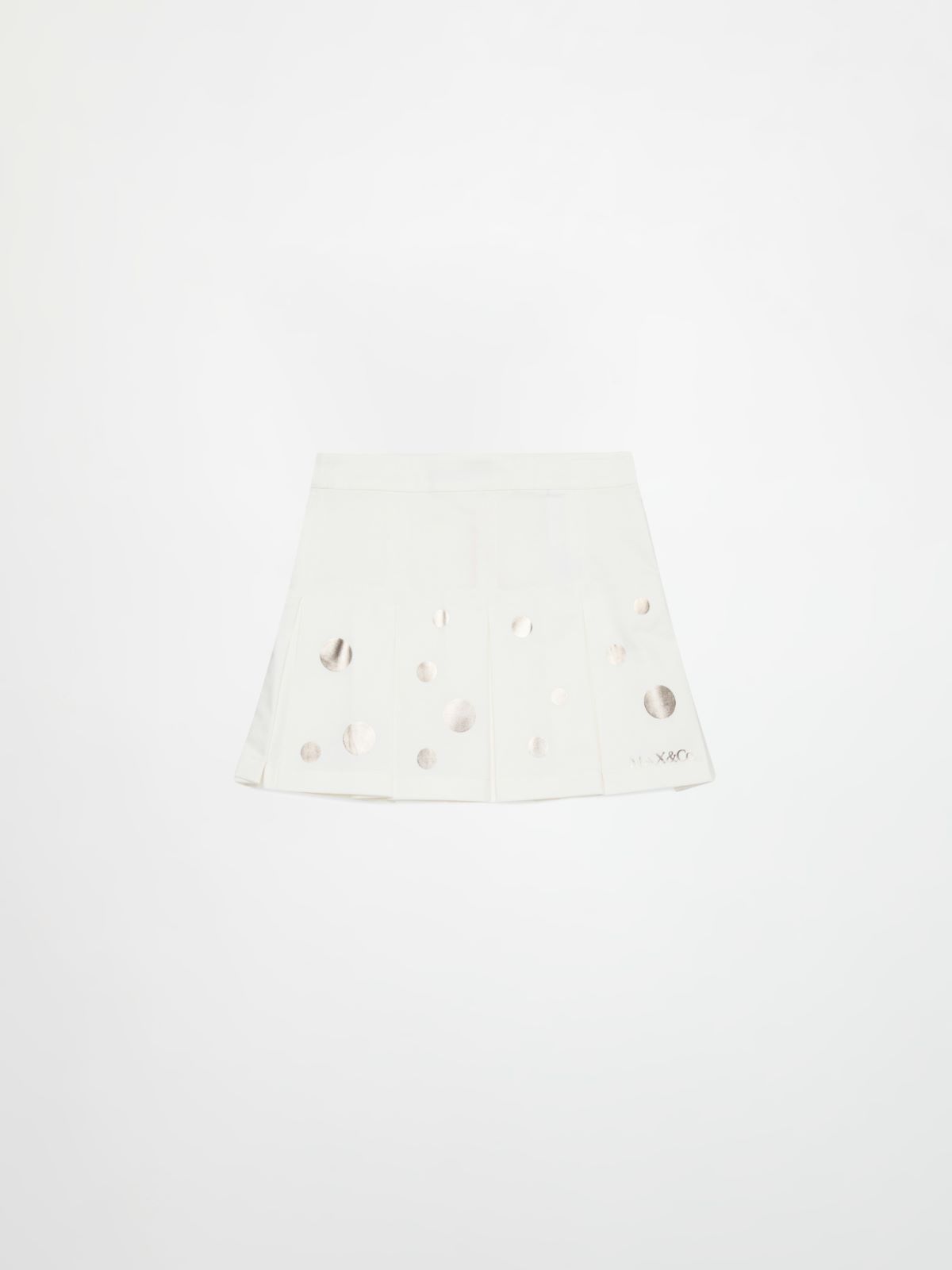 Plissierter Rock mit metallischen Punkten KID, weiss | MAX&Co. Plissierter Rock mit metallischen Punkten KID - WEISS - MAX&Co. - 3