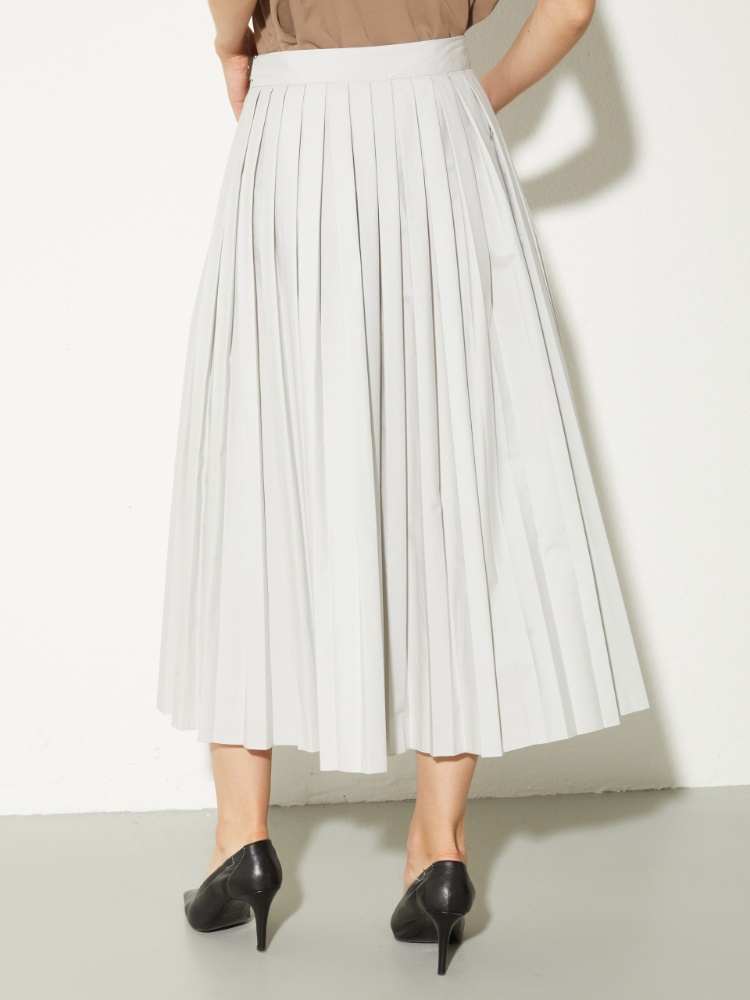 Pleated poplin midi skirt - MAX&Co. - 2