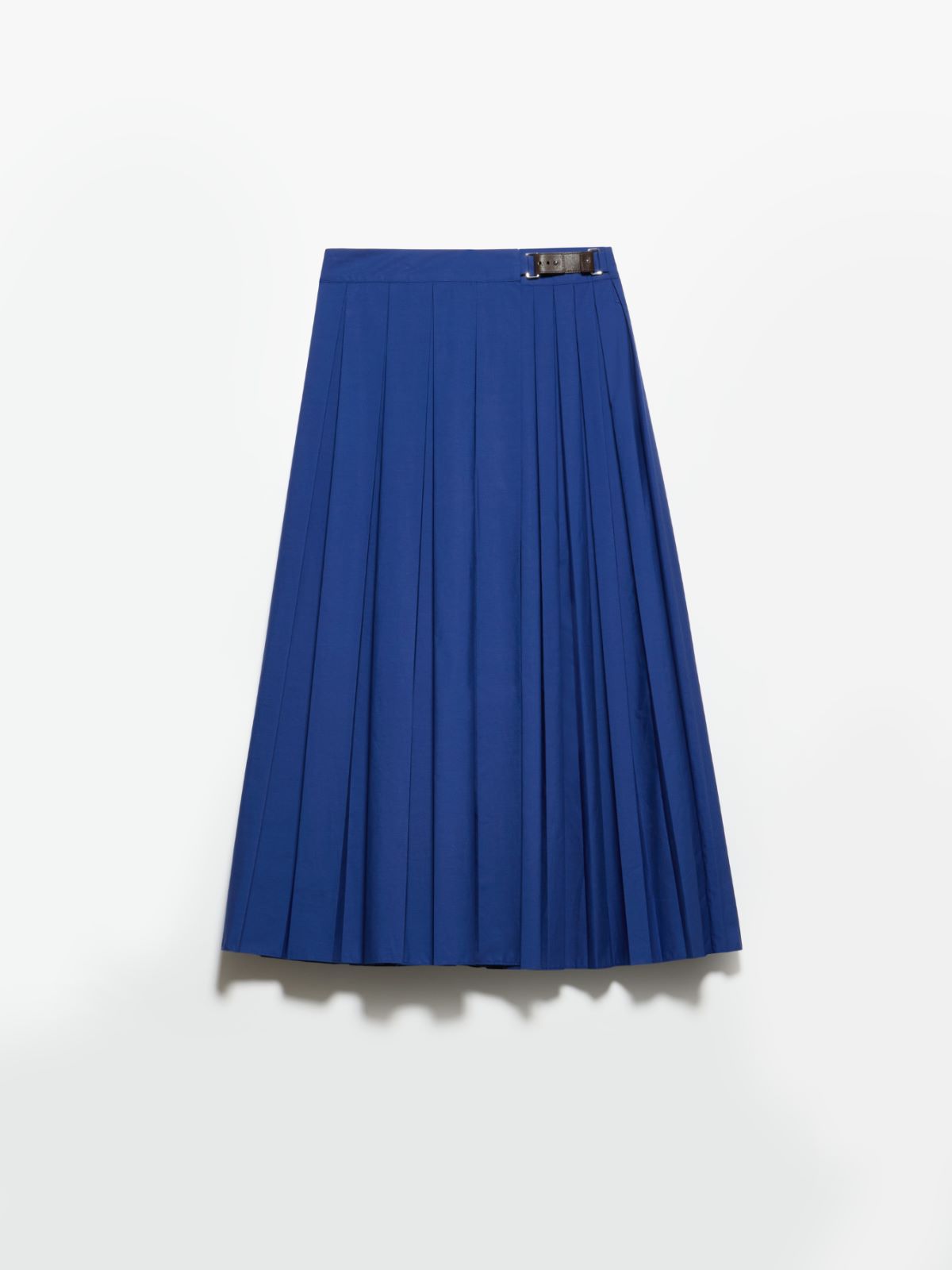 Pleated poplin midi skirt - INDIGO - MAX&Co. - 5