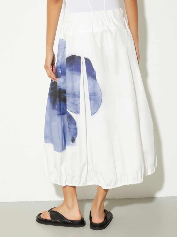 Cotton-poplin balloon midi skirt - MAX&Co. - 2