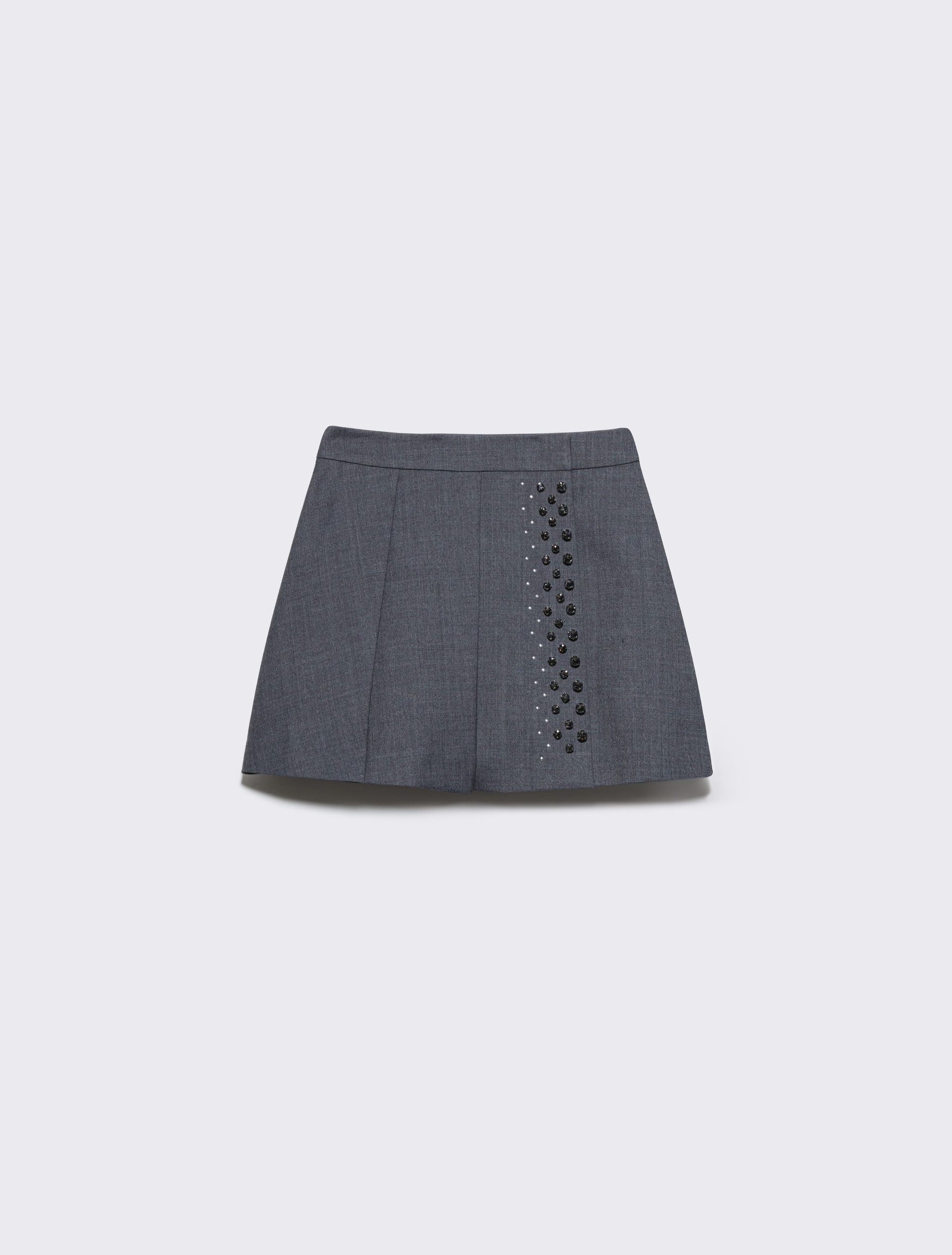 Rhinestone grisaille mini skirt, grey | MAX&Co. Rhinestone grisaille mini skirt - GREY - MAX&Co. - 5