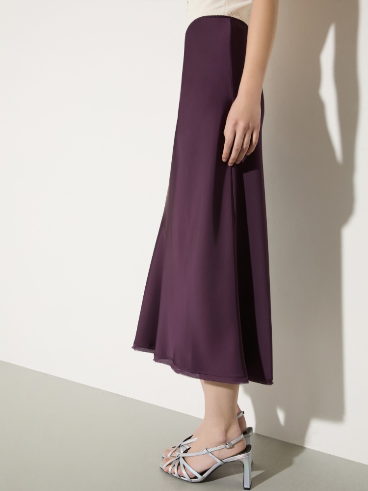 Fluid satin midi skirt - MAX&Co. - 3