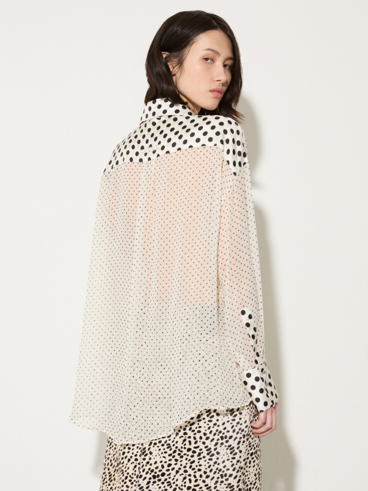 Bluse aus Seiden-Georgette mit Punktemuster - MAX&Co. - 2