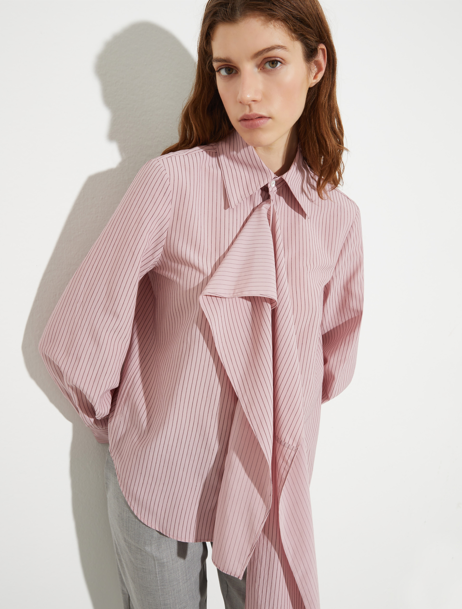 Asymmetric striped shirt - PINK - MAX&Co. - 6