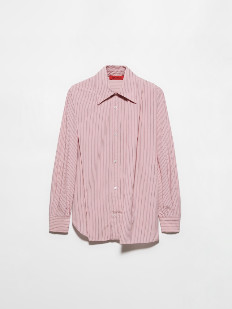 Asymmetric striped shirt - PINK - MAX&Co.