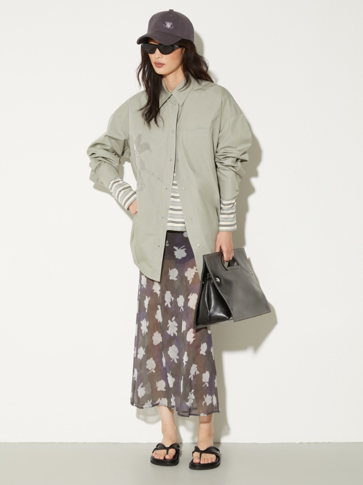 Embroidered poplin shirt - MAX&Co. - 5