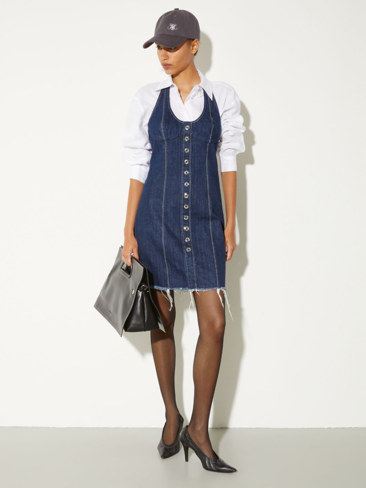 Oversized pure linen shirt - WHITE - MAX&Co. - 4