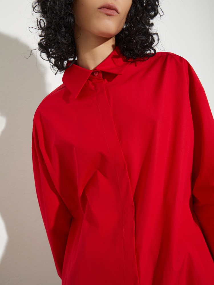 Popeline-Hemd aus Baumwolle mit Krawatte - MAX&Co. - 4