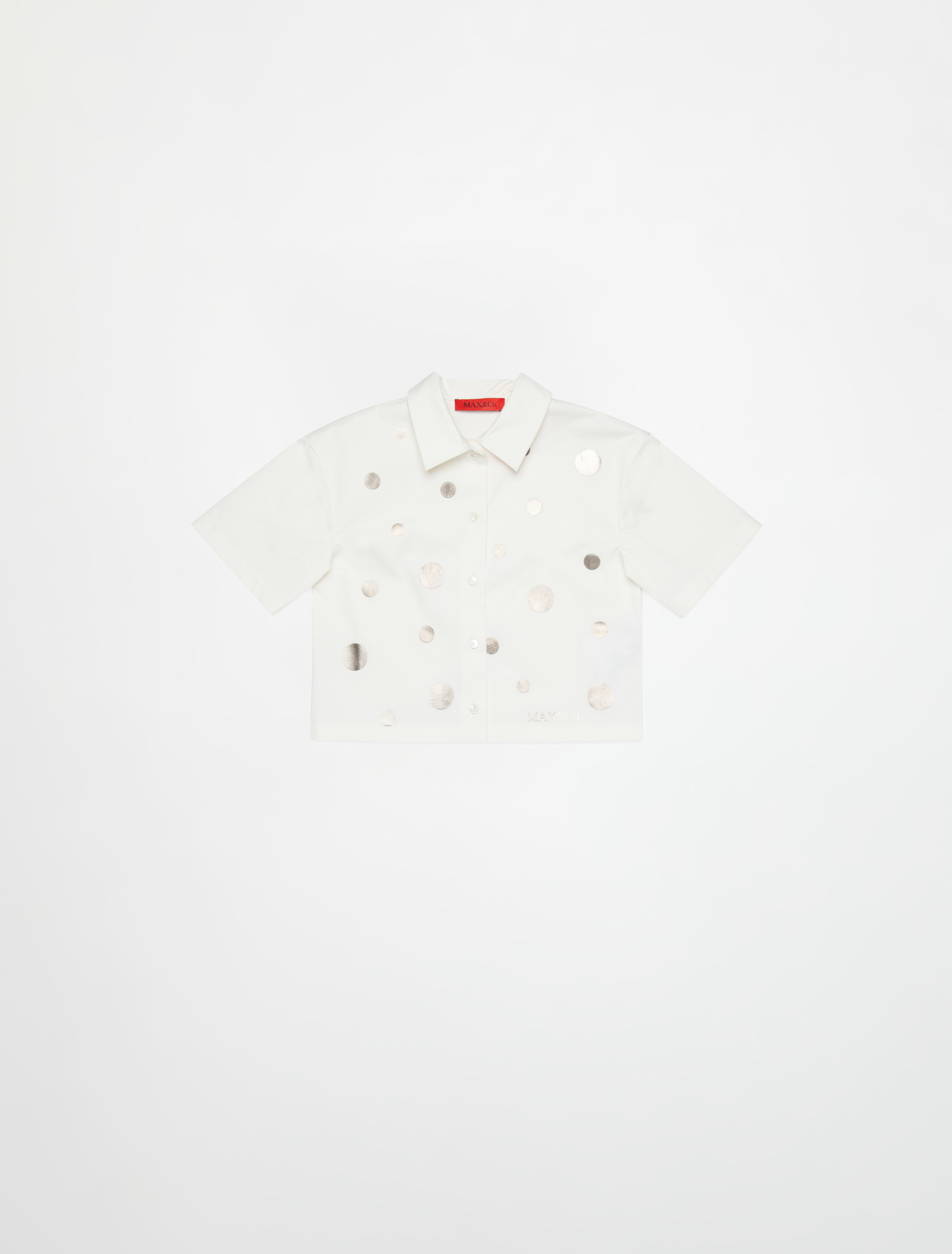 Camisa de manga corta con logo KID, white | MAX&Co. Camisa de manga corta con logo KID - WHITE - MAX&Co. - 3
