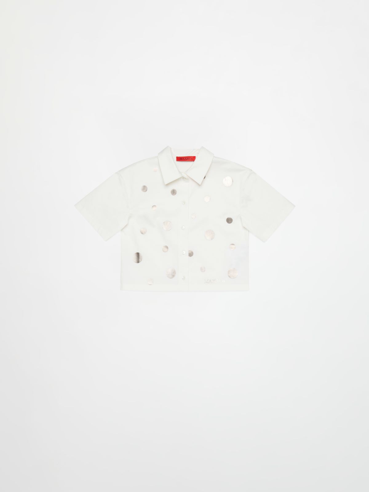 Camisa de manga corta con logo KID, white | MAX&Co. Camisa de manga corta con logo KID - WHITE - MAX&Co. - 3