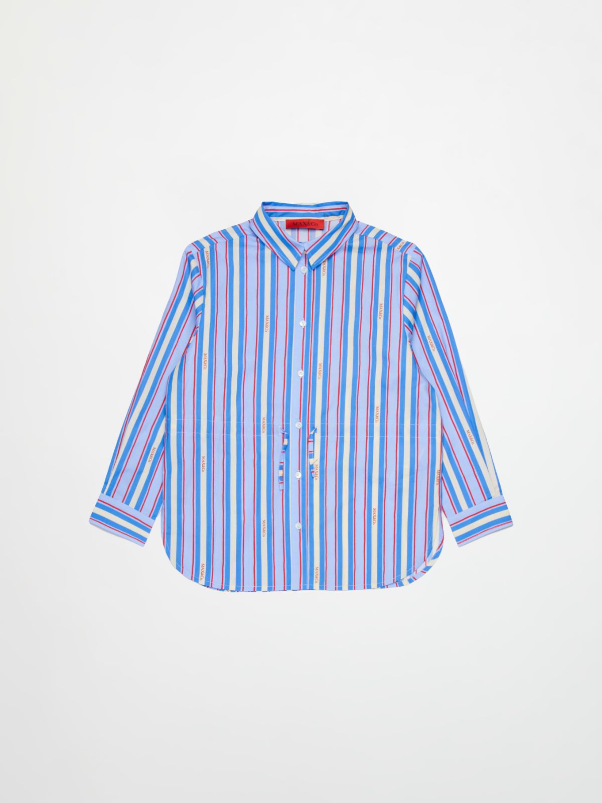 Camisa a rayas con logo KID - LIGHT BLUE - MAX&Co. - 3