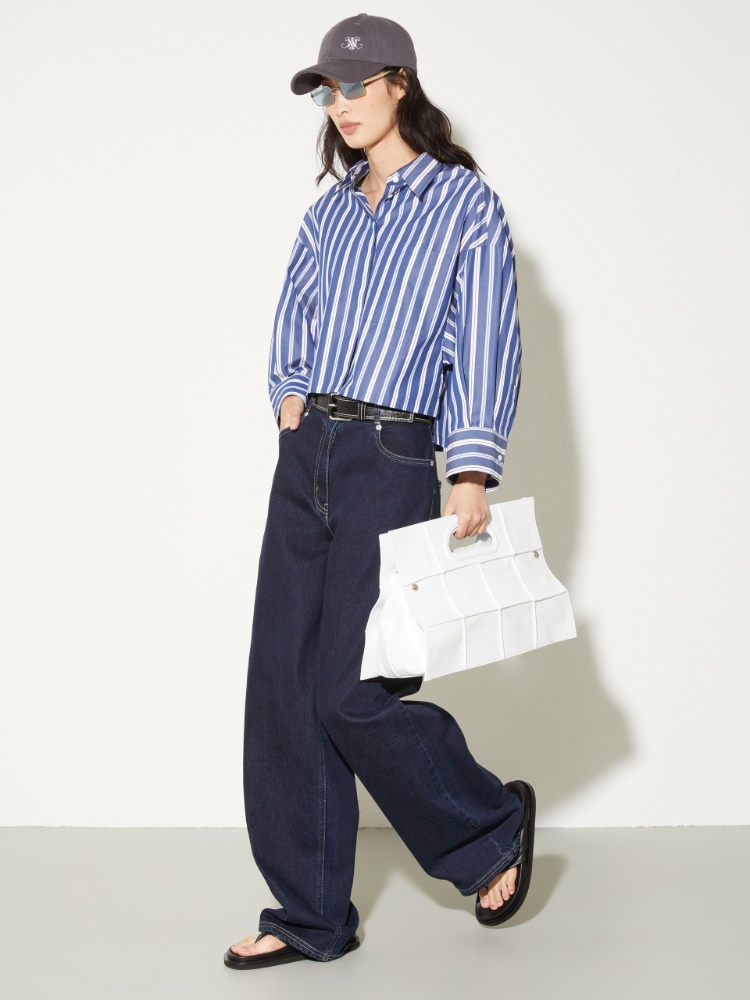 Cropped cotton-poplin shirt - MAX&Co. - 4
