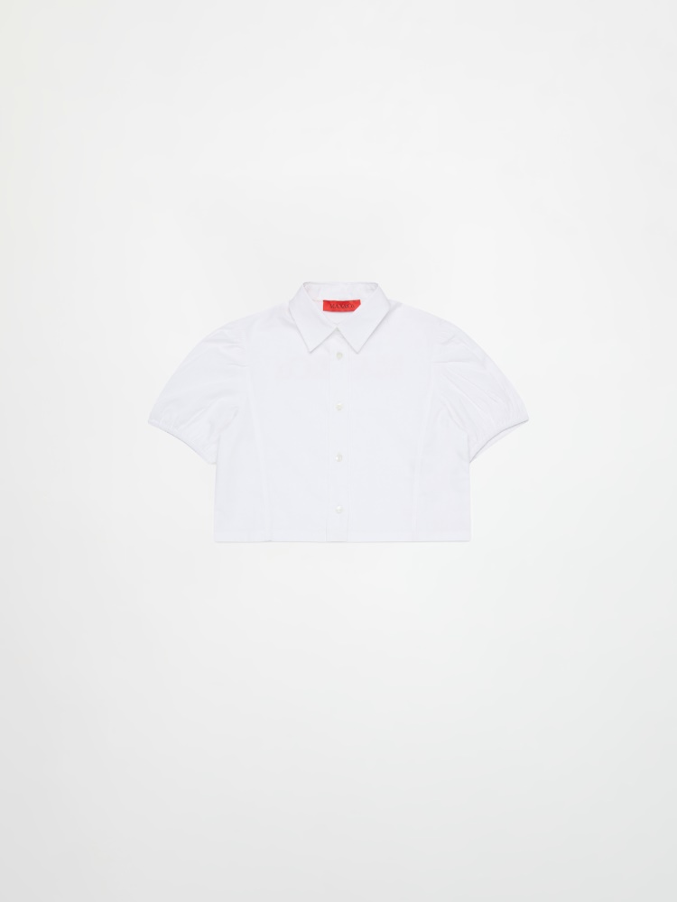 Camisa de manga corta con logo KID Camisa de manga corta con logo KID - WHITE - MAX&Co.