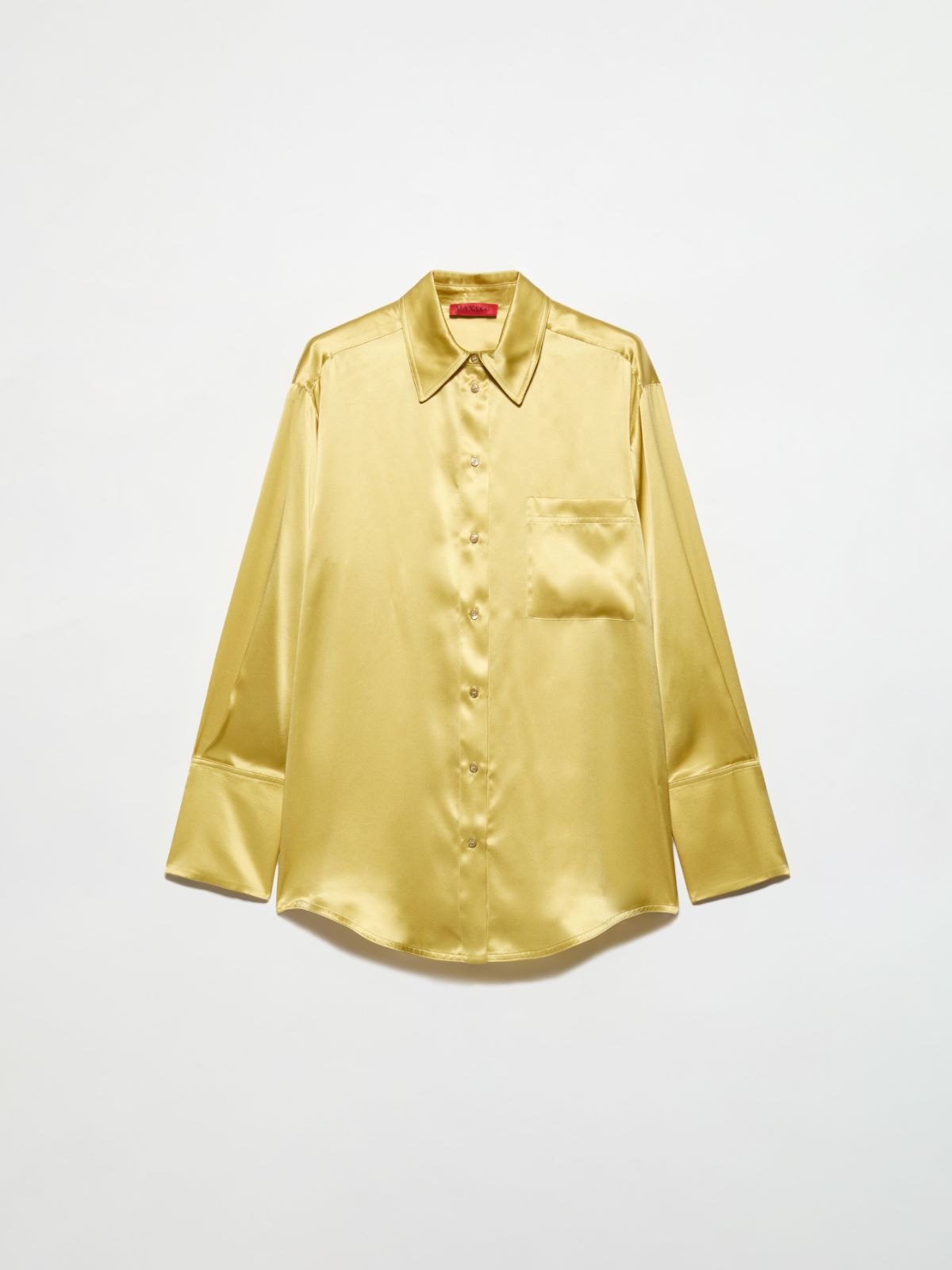 Silk-satin shirt - YELLOW - MAX&Co. - 5