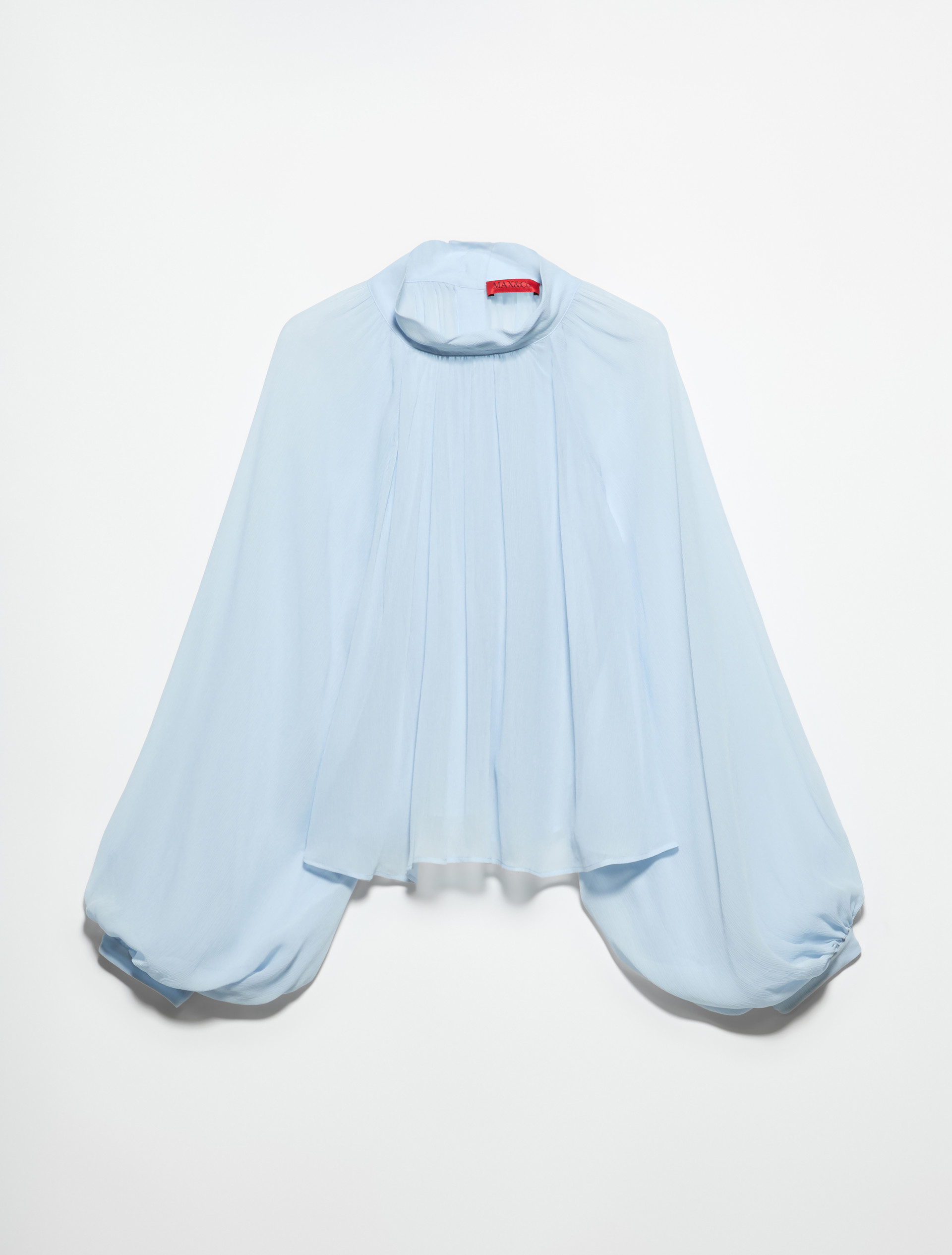 Crepon circle shirt - SKY-BLUE - MAX&Co. - 5