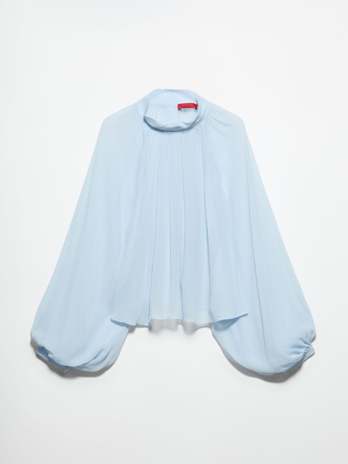 Crepon circle shirt - SKY-BLUE - MAX&Co. - 5