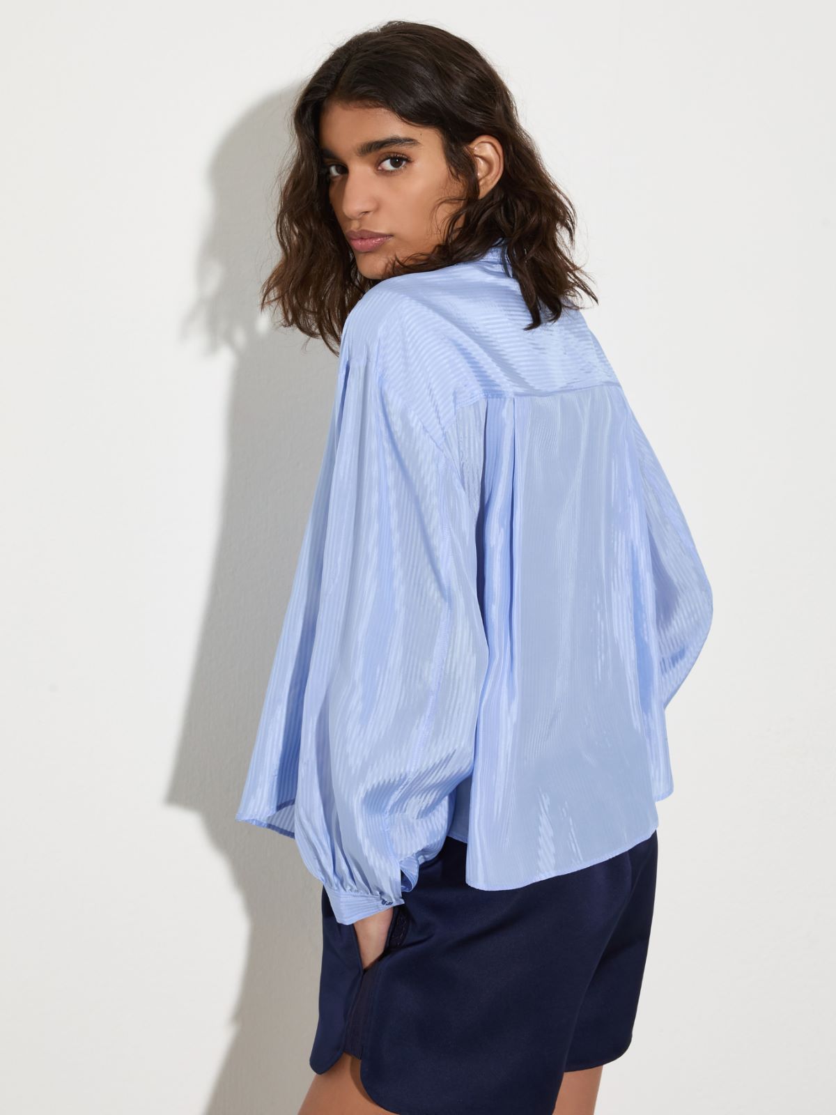 Striped textured shirt - LIGHT BLUE - MAX&Co. - 2