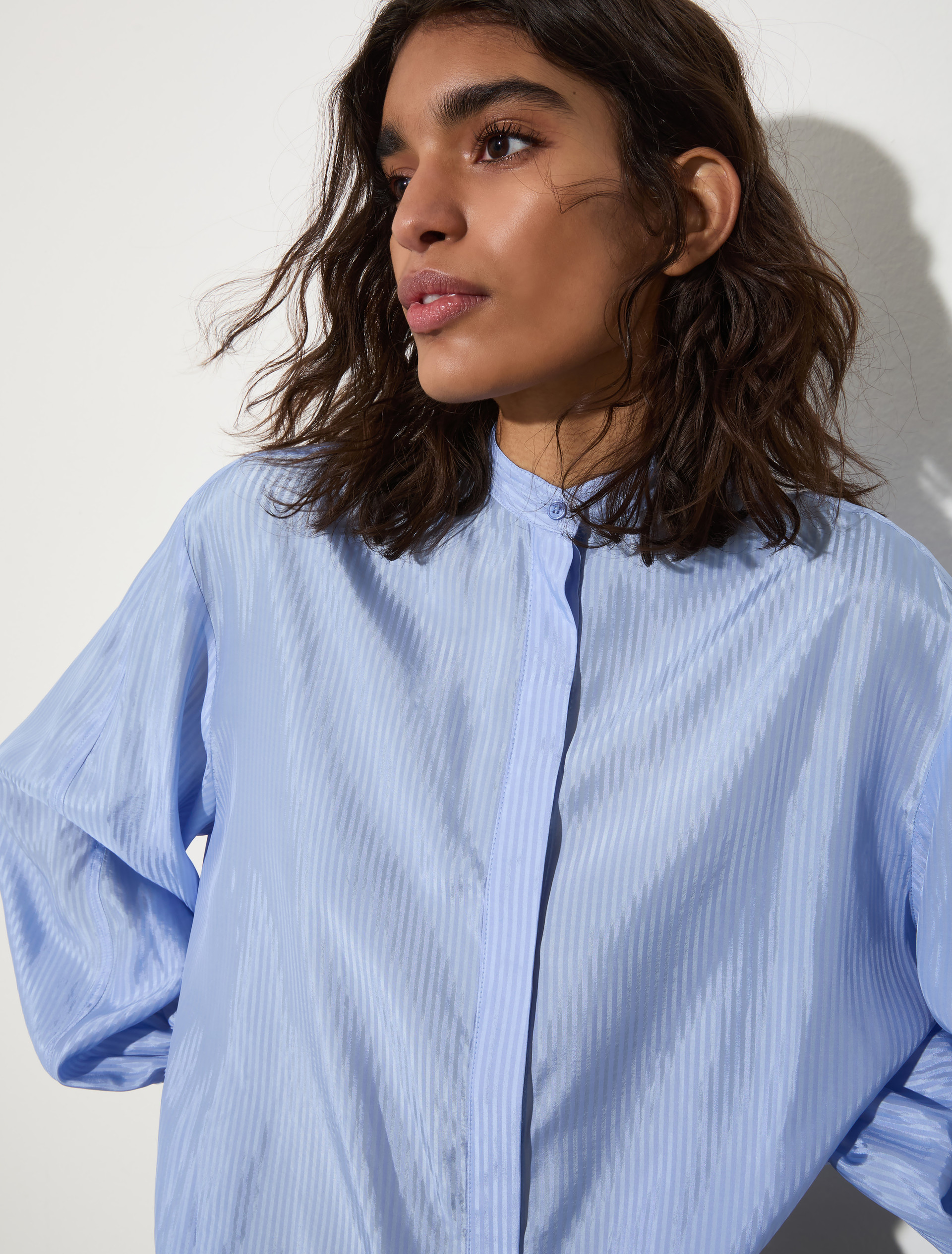 Striped textured shirt - LIGHT BLUE - MAX&Co. - 3