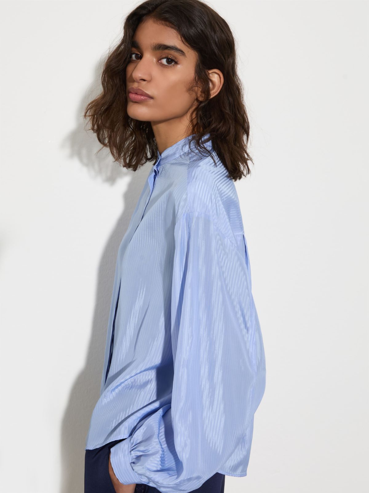 Striped textured shirt - LIGHT BLUE - MAX&Co. - 6