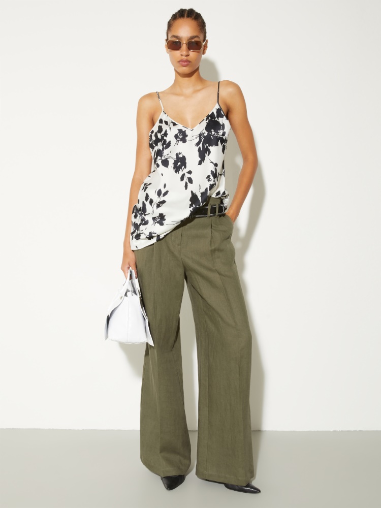 Wide-leg linen trousers - MAX&Co. - 4
