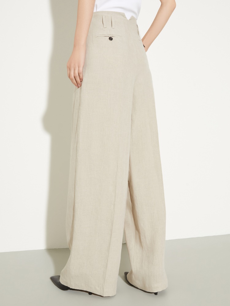 Wide-leg linen trousers - MAX&Co. - 2