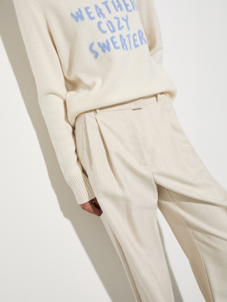 Undyed gabardine trousers - MAX&Co. - 3