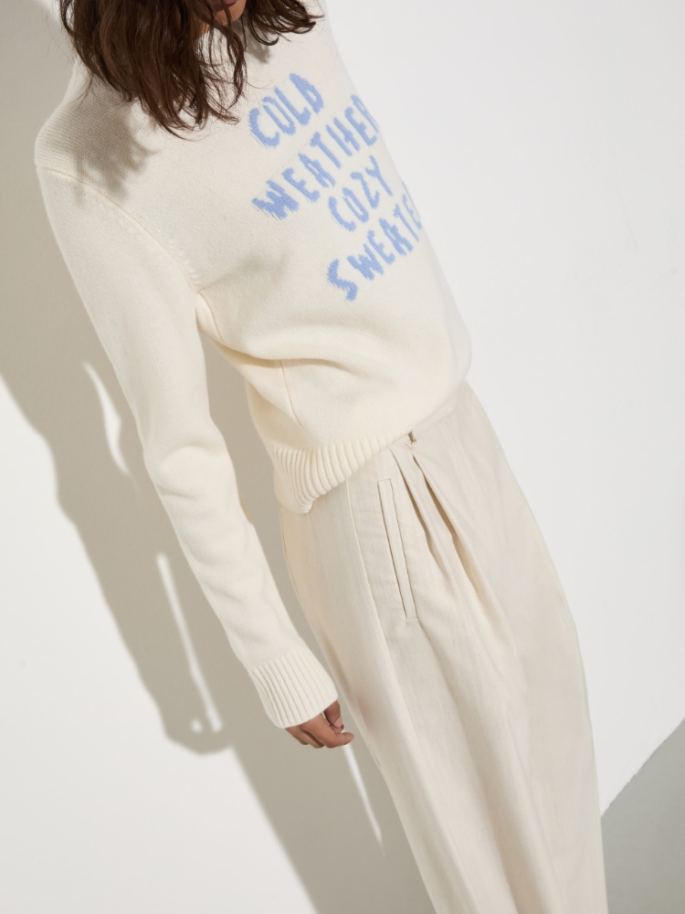 Undyed gabardine trousers - MAX&Co. - 4