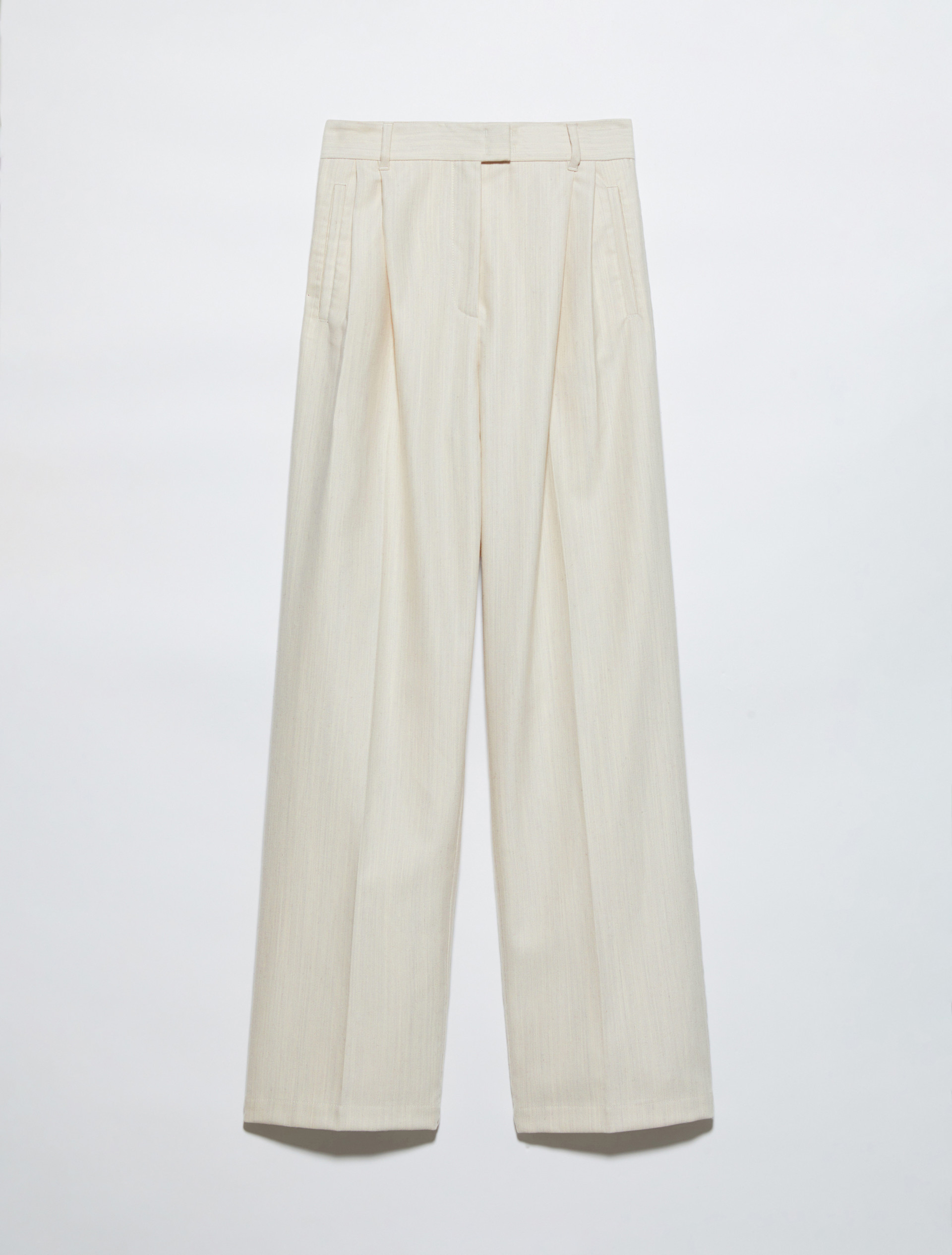 Undyed gabardine trousers, wool white | MAX&Co. Undyed gabardine trousers - WOOL WHITE - MAX&Co. - 5