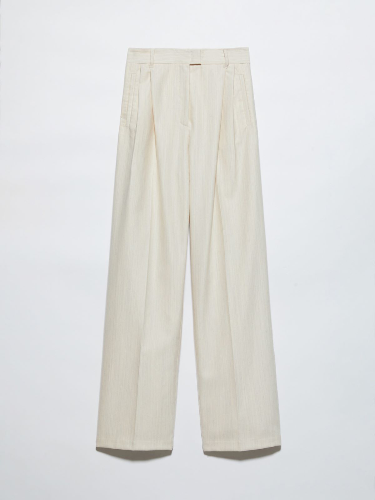 Undyed gabardine trousers, wool white | MAX&Co. Undyed gabardine trousers - WOOL WHITE - MAX&Co. - 5