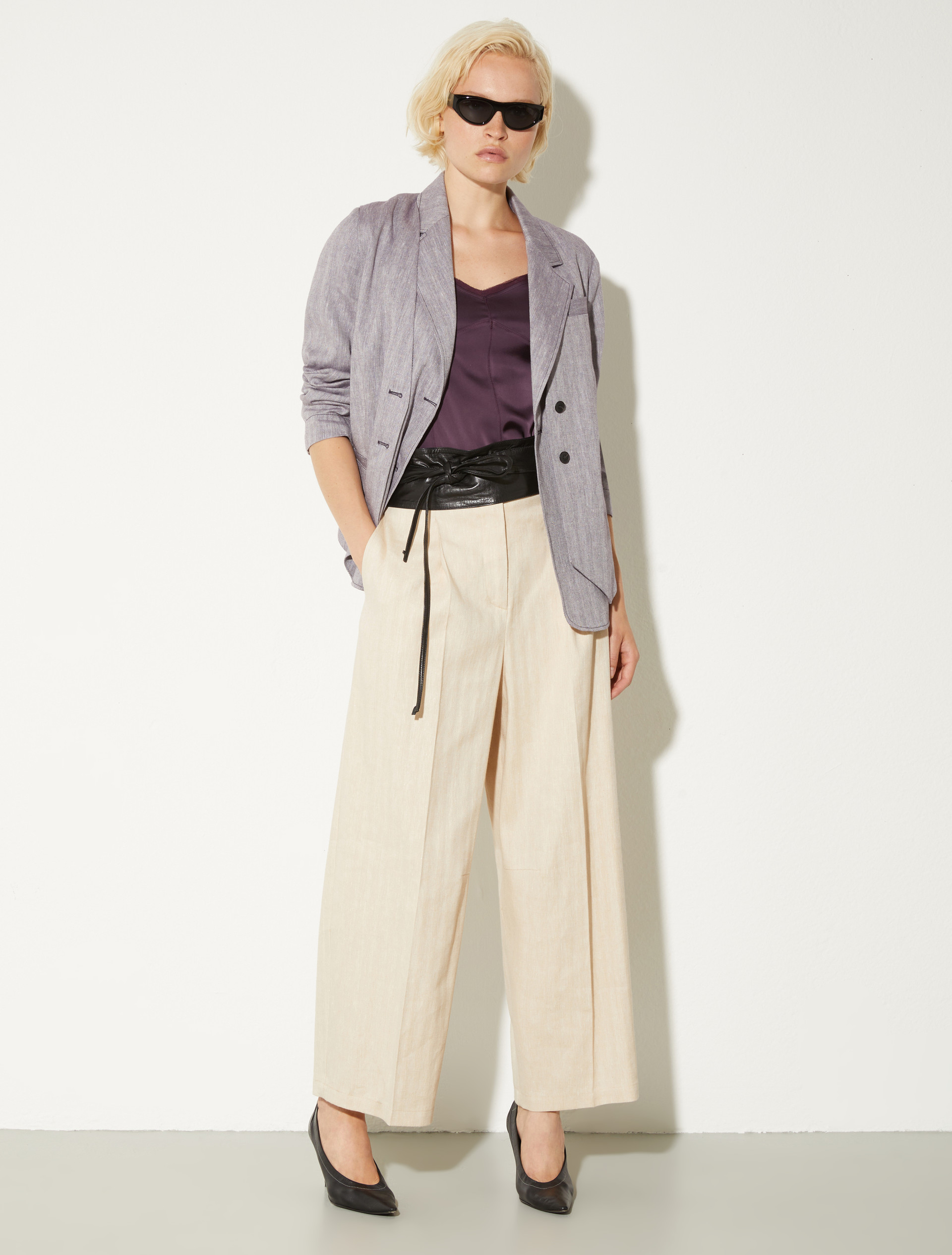 Pantaloni ampi in lino e cotone - CORDA - MAX&Co. - 4